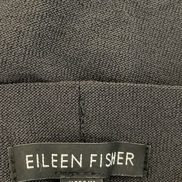 Eileen Fisher Pull-On Pants Womens Size XS Solid Black Career Professional - Picture 3 of 9